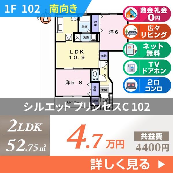 シルエット プリンセスC 102