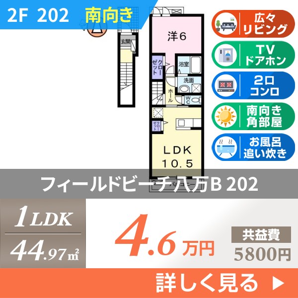 フィールドビーチ八万B 202