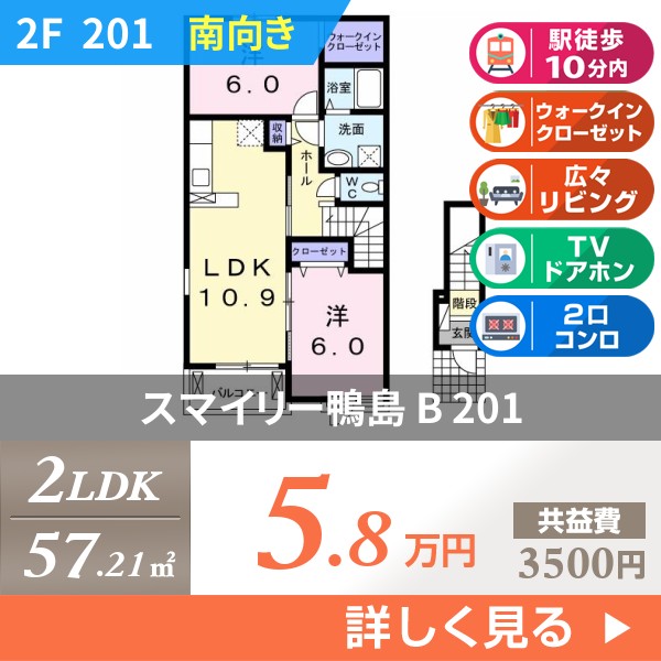 スマイリー鴨島 B 201
