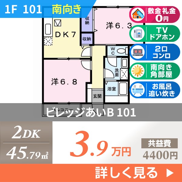 ビレッジあいB 101