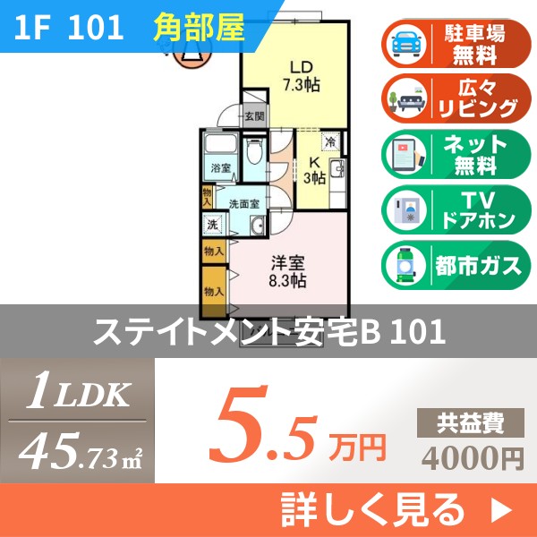 ステイトメント安宅B 101