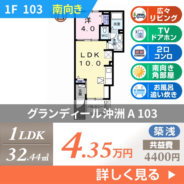 グランディール沖洲 A 103