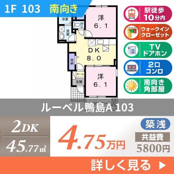 ルーベル鴨島A 103