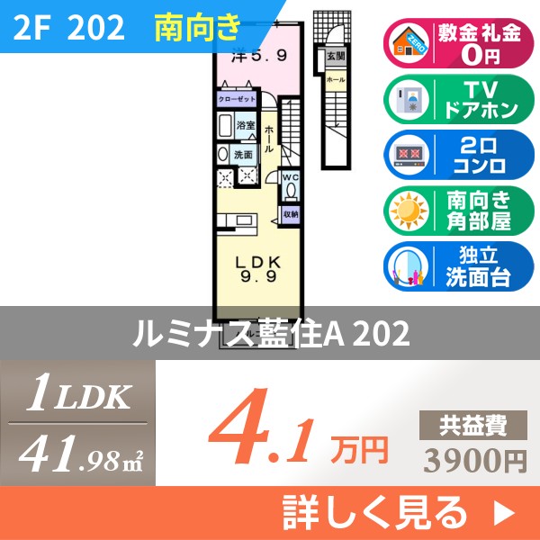 ルミナス藍住A 202