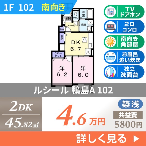 ルシール 鴨島A 102