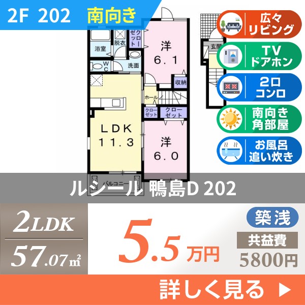 ルシール 鴨島D 202