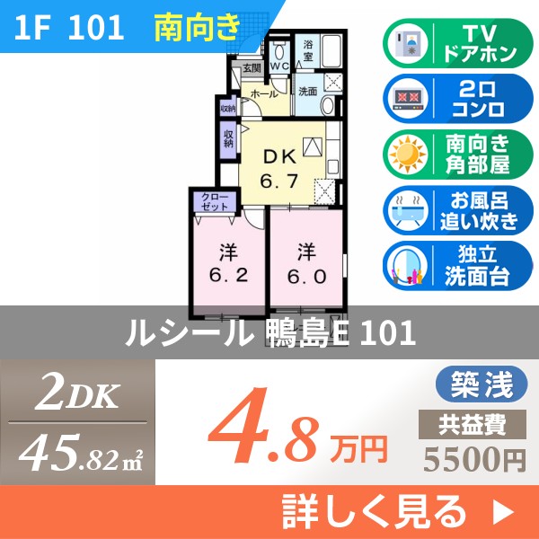 ルシール 鴨島E 101