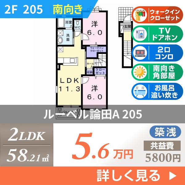 ルーベル論田A 205