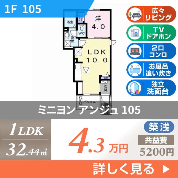 ミニヨン アンジュ 105