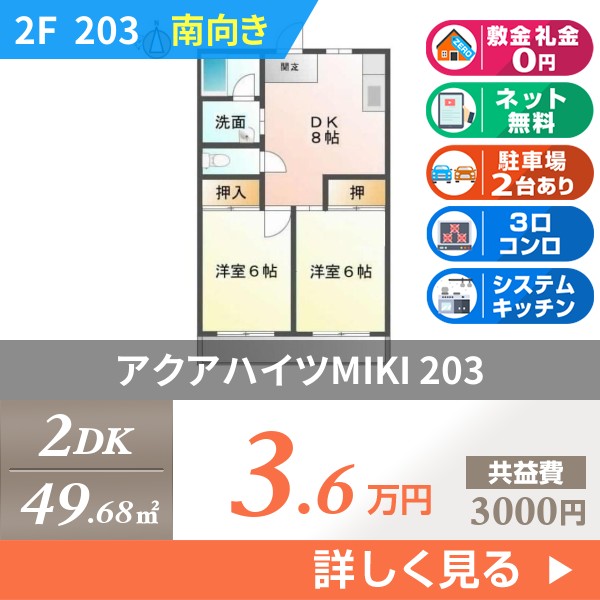 アクアハイツMIKI 203
