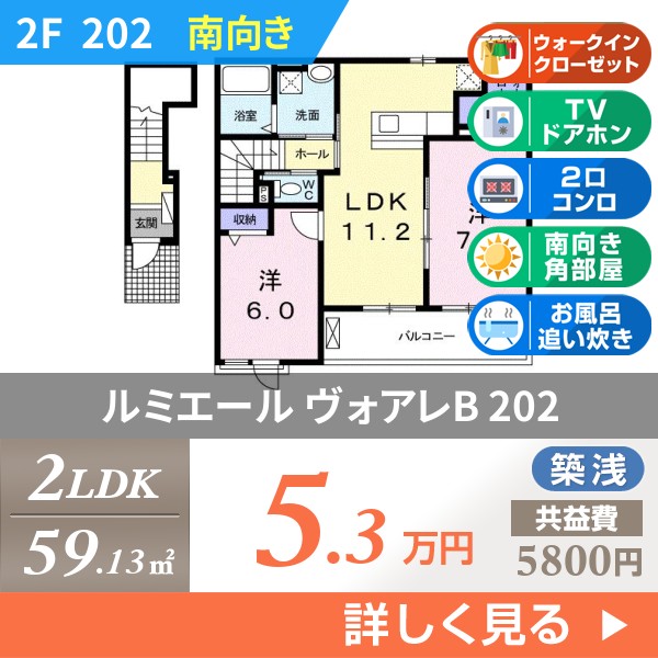 ルミエール ヴォアレB 202