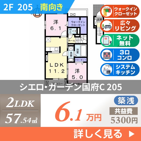 シエロ・ガーデン国府C 205