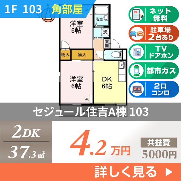 セジュール住吉A棟 103