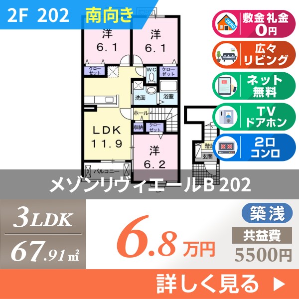 メゾンリヴィエールB 202