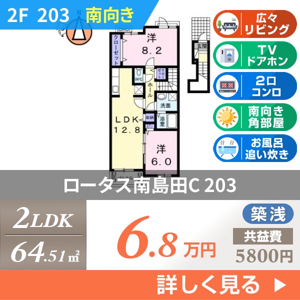 ロータス南島田C 203