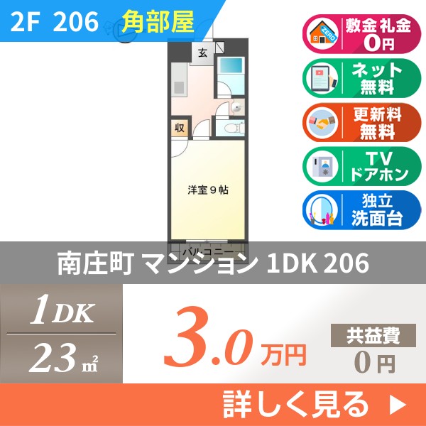 南庄町 4階建マンション 1991年築 206