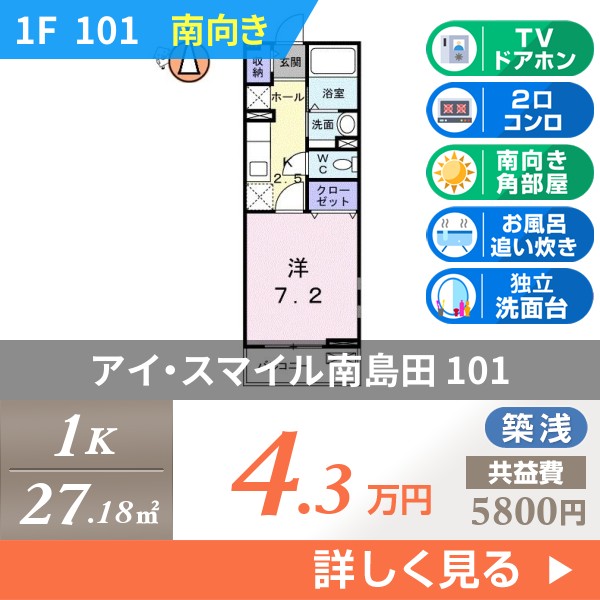 アイ・スマイル南島田 101