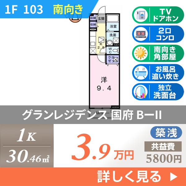 グランレジデンス 国府 BーII 103