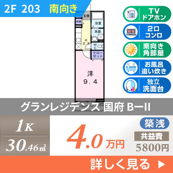 グランレジデンス 国府 BーII 203