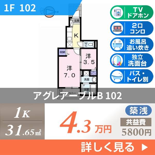 アグレアーブルB 102