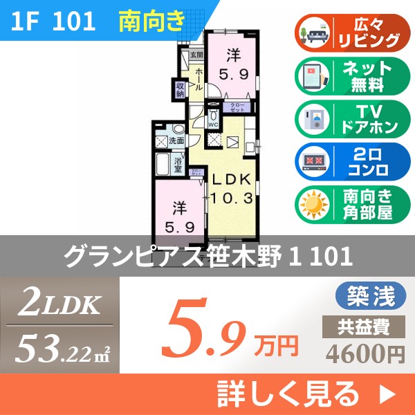 グランピアス笹木野 1 101