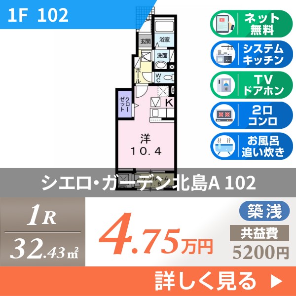 シエロ・ガーデン北島A 102