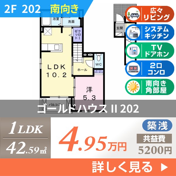 ゴールドハウス II 202