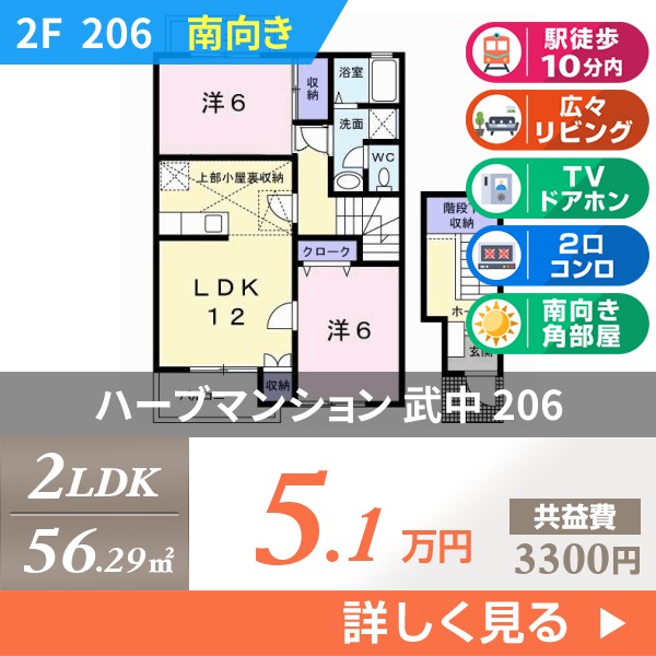 ハーブマンション 武中 206
