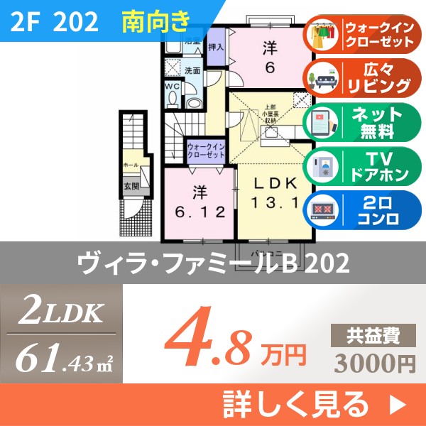 ヴィラ・ファミールB 202