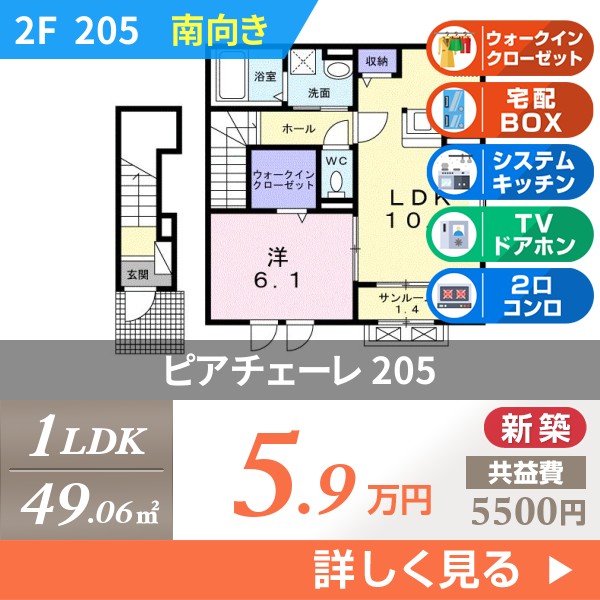 ピアチェーレ 205