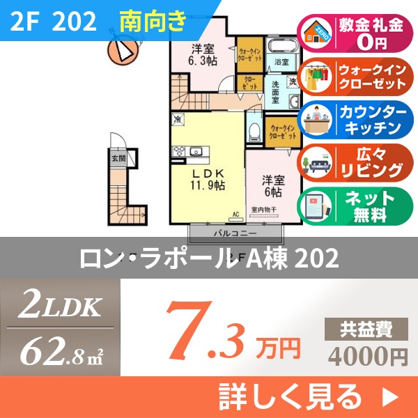ロン・ラポール A棟 202