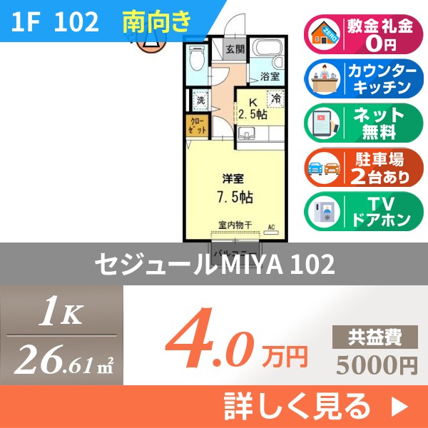 セジュールMIYA 102