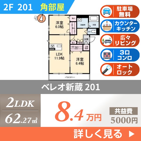 ベレオ新蔵 201