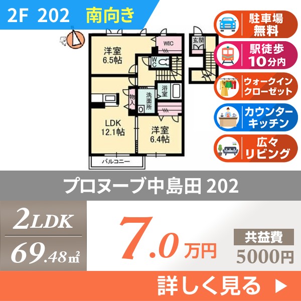 プロヌーブ中島田 202