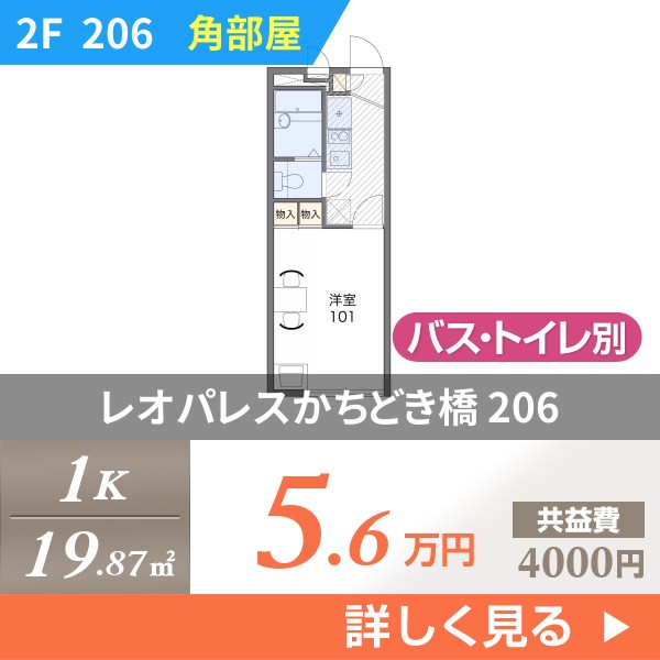 レオパレスかちどき橋 206
