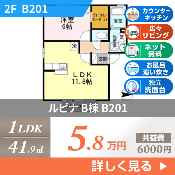 ルピナ B棟 b201