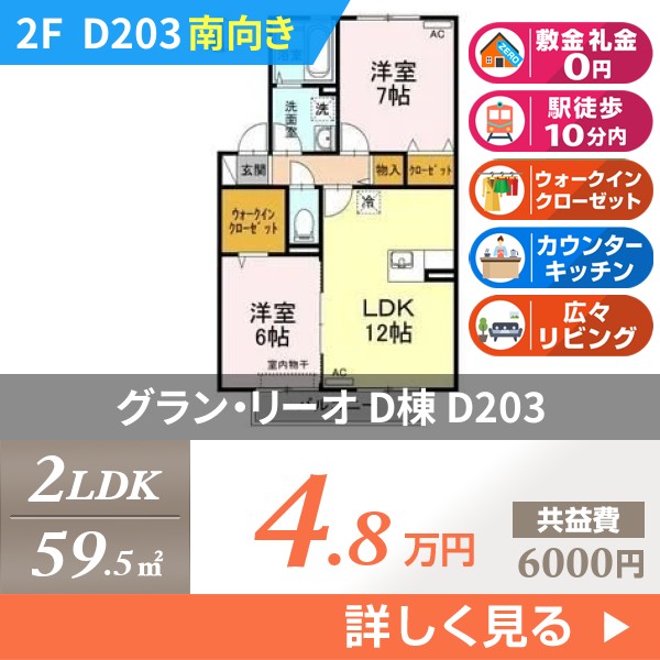 グラン・リーオ D棟 d203