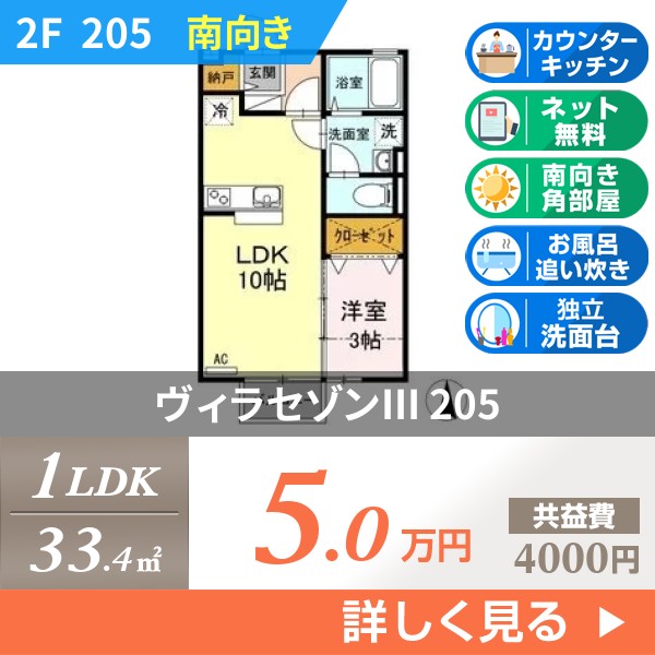 ヴィラセゾンIII 205