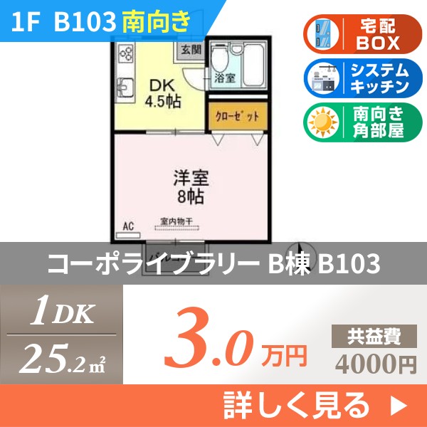 コーポライブラリー B棟 b103