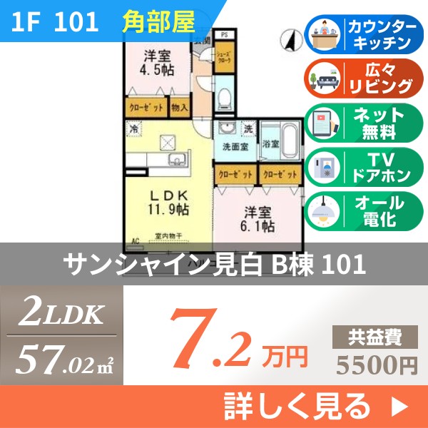 サンシャイン見白 B棟 101