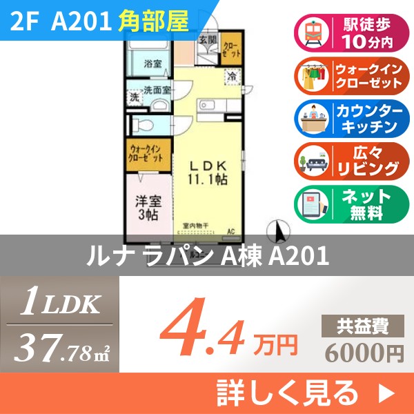 ルナ ラパン A棟 a201