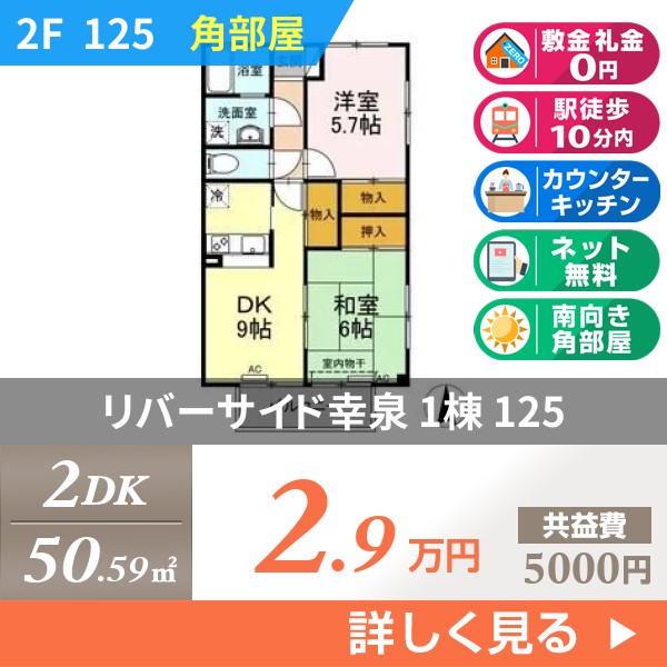 リバーサイド幸泉 1棟 125
