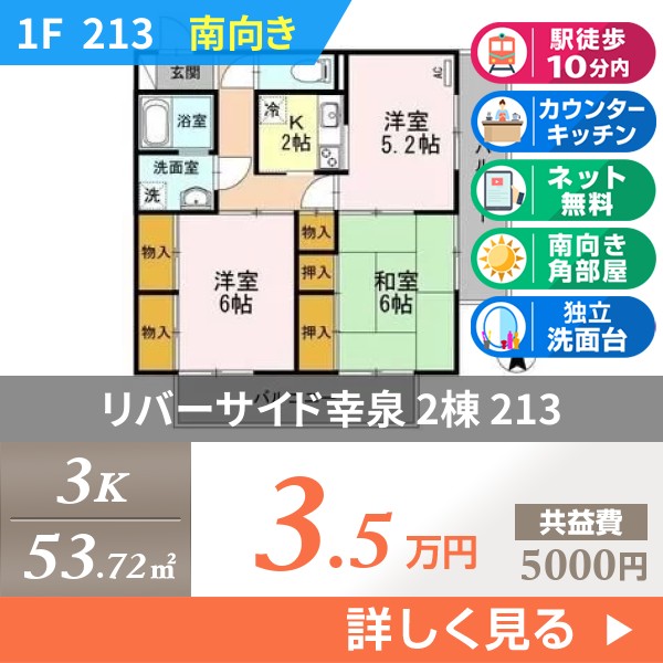 リバーサイド幸泉 2棟 213