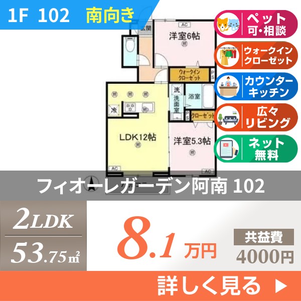 フィオーレガーデン阿南 102