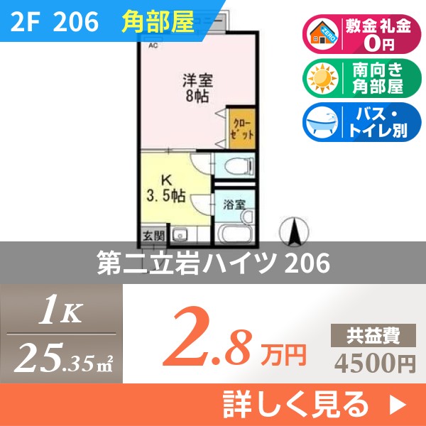 第二立岩ハイツ 206