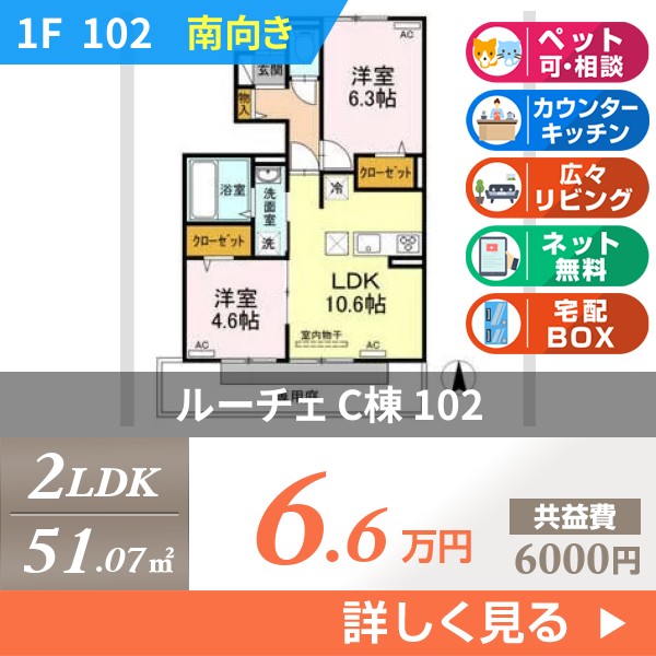 ルーチェ C棟 102
