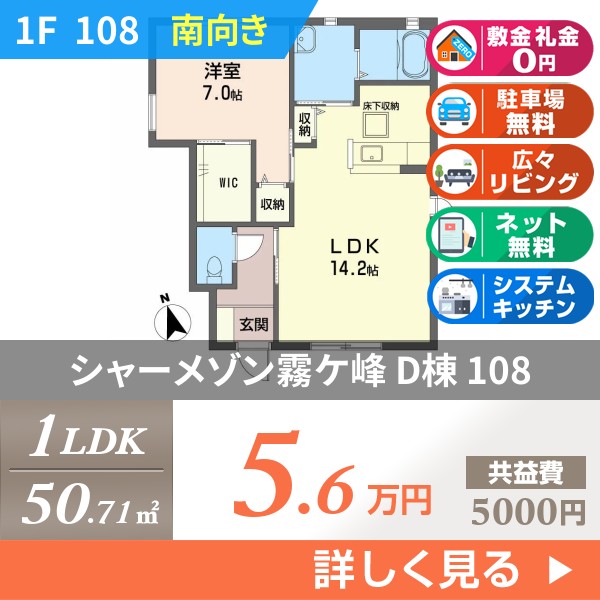 シャーメゾン霧ケ峰 D棟 108