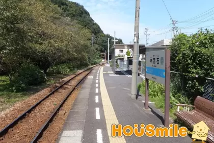 のんびりとした阿波赤石駅