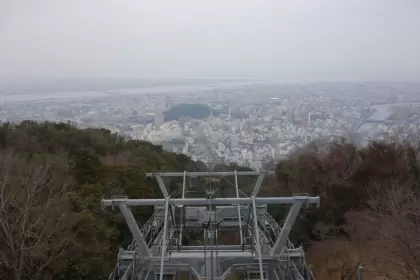 山頂駅から徳島市を一望できます