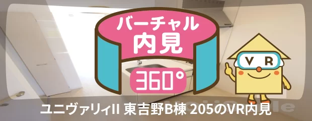 ユニヴァリィII 東吉野B棟 205のバーチャル内見
